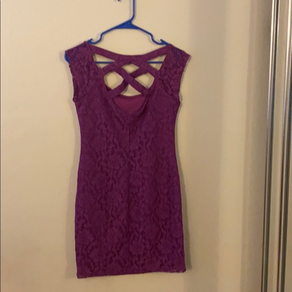 Purple Lace Dress - Picture 2 of 2